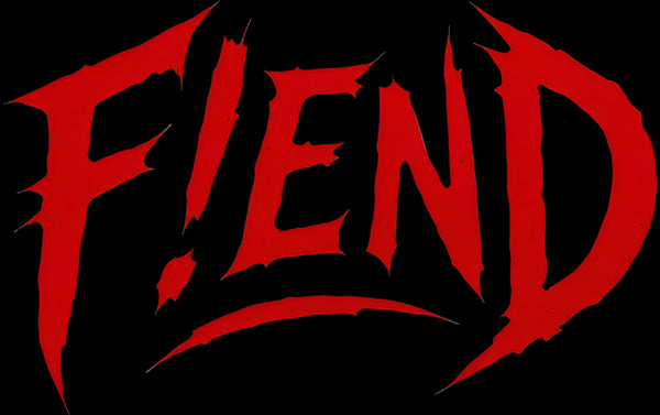 Red 'FIEND' text on a black background